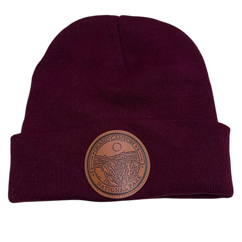 Grand Canyon Unisex Burgundy Beanie